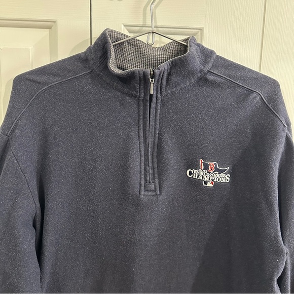 Cutter and Buck MLB Rex Sox World 2013 Series Quarter Zip Sweater - Picture 2 of 9